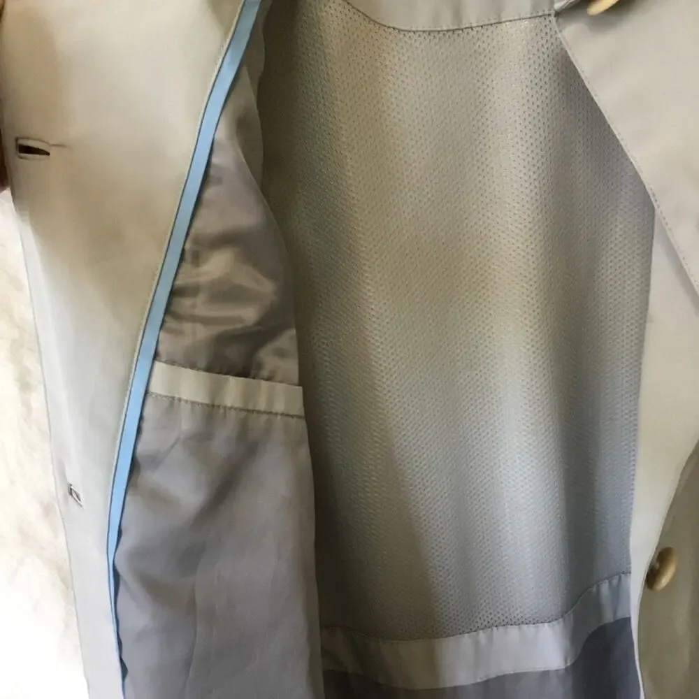 Kenneth Cole Reaction Light Gray Classic Rain Coat - Picture 9 of 14